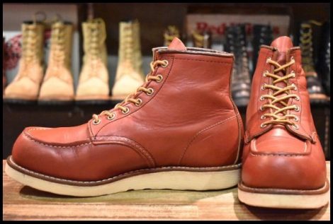 【8.5E 良品 犬タグ復刻 19年】レッドウィング 8875 アイリッシュセッター 赤茶 オロラセット モックトゥ ブーツ redwing HOPESMORE