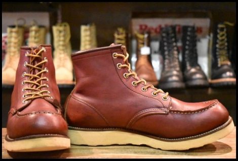 【9.5D 良品 羽タグ 99年】レッドウィング 8131 アイリッシュセッター 赤茶 オロラセット モックトゥ 8875 ブーツ redwing HOPESMORE