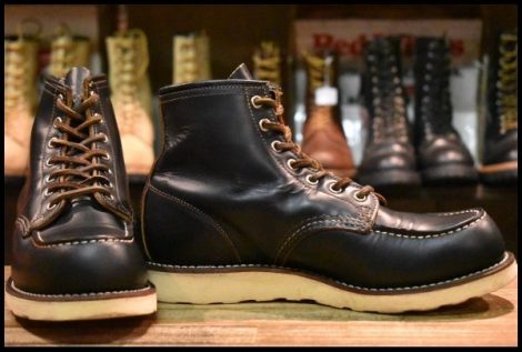 【8E 良品 13年】レッドウィング 9874 アイリッシュセッター ブラック クローンダイク モックトゥ 黒 ブーツ redwing HOPESMORE