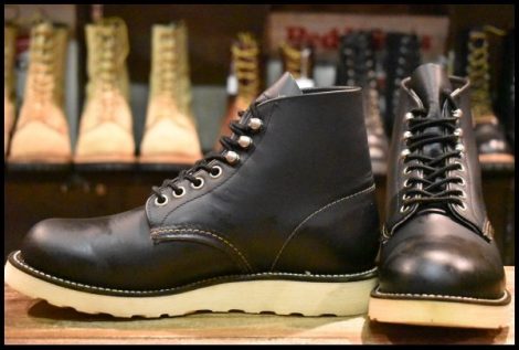 【5.5D 美品 羽タグ】レッドウィング 8165 アイリッシュセッター ブラッククローム プレーントゥ 編み上げ ブーツ redwing HOPESMORE