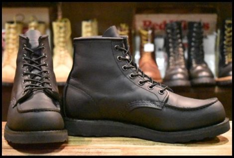 【8.5D 美品 24年】レッドウィング 8074 アイリッシュセッター 黒 ブラックハーネス モックトゥ 編み上げ ブーツ redwing HOPESMORE