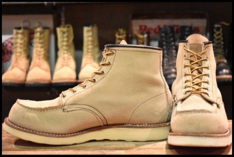 【9.5E 良品 08年】レッドウィング 8173 スエード アイリッシュセッター ホーソーン ラフアウト モックトゥ ブーツ redwing HOPESMORE