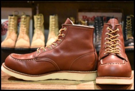 【10D 良品 15年】レッドウィング 9106 アイリッシュセッター 赤茶 レッド ブラウン モックトゥ 編み上げ ブーツ 8875 redwing HOPESMORE