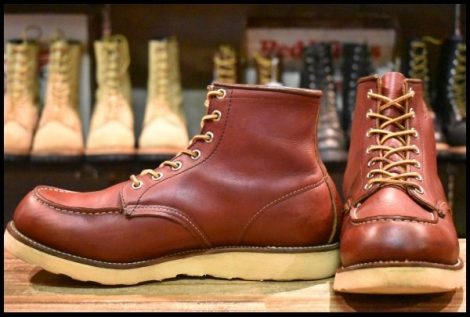 【9.5D 良品 羽タグ 99年】レッドウィング 8131 アイリッシュセッター 赤茶 オロラセット モックトゥ 8875 ブーツ redwing HOPESMORE