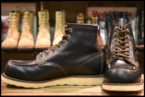 【8E 良品 13年】レッドウィング 9874 アイリッシュセッター ブラック クローンダイク モックトゥ 黒 ブーツ redwing HOPESMORE