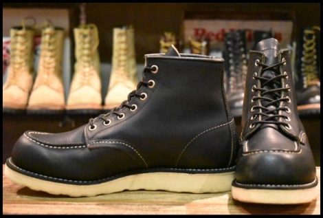【8D 良品 13年】レッドウィング 9075 アイリッシュセッター 黒 ブラック ハーネス モックトゥ 8179 8130 ブーツ redwing HOPESMORE