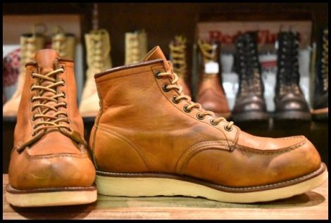 【9.5E 良品 サイド羽タグ 03年】レッドウィング 875 アイリッシュセッター 茶 オロイジナル モック 編み上げ ブーツ redwing HOPESMORE