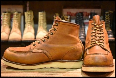 【9.5E 良品 サイド羽タグ 03年】レッドウィング 875 アイリッシュセッター 茶 オロイジナル モック 編み上げ ブーツ redwing HOPESMORE