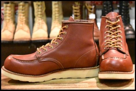 【8D 良品 13年】レッドウィング 9106 アイリッシュセッター 赤茶 レッドブラウン モックトゥ 編み上げ 8875 ブーツ redwing HOPESMORE