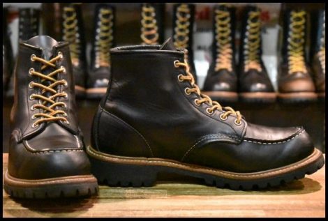【9.5E 良品 16年】レッドウィング 8176 ビブラム アイリッシュセッター 黒 ブラッククローム モックトゥ ブーツ redwing HOPESMORE