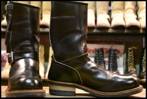 【7.5D 良品 PT83 92年3月刻印】レッドウィング 8270 ナイフポケット エンジニア ブラック 黒 スチールトゥ ブーツ PT91 redwing HOPESMORE