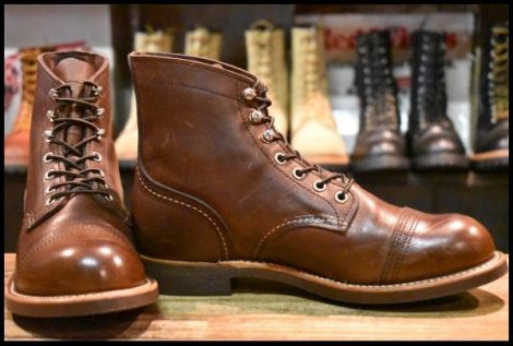 【6D 美品 24年】レッドウィング 8111 アイアンレンジャー 茶 アンバー ハーネス キャップトゥ ブラウン ブーツ redwing HOPESMORE
