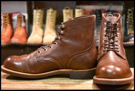 【6D 美品 24年】レッドウィング 8111 アイアンレンジャー 茶 アンバー ハーネス キャップトゥ ブラウン ブーツ redwing HOPESMORE