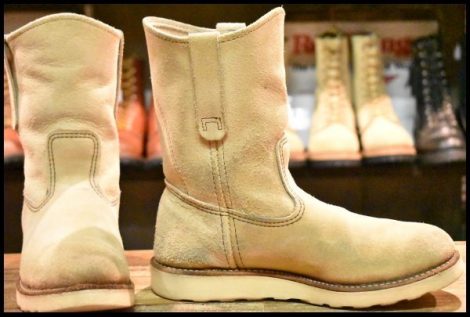 【6.5E 良品 11年】レッドウィング 8168 スエード ペコス ホーソーン アビレーン ラフアウト ベージュ ブーツ redwing pecos HOPESMORE