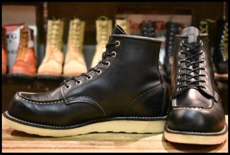【8.5E 良品 11年】レッドウィング 8179 アイリッシュセッター 黒 ブラッククローム モックトゥ レースアップ ブーツ redwing HOPESMORE