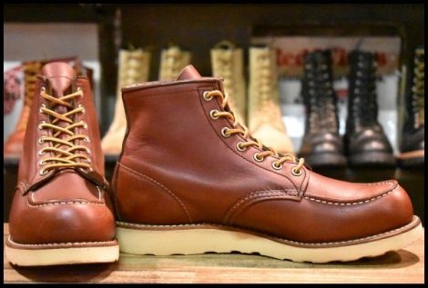 【9.5D 良品 13年】レッドウィング 9106 アイリッシュセッター 赤茶 レッドブラウン モックトゥ 編み上げ 8875 ブーツ redwing HOPESMORE