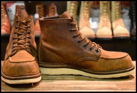 【9D 良品 10年】レッドウィング 1907 アイリッシュセッター 茶 カッパー ラフ＆タフ モックトゥ ブーツ redwing HOPESMORE
