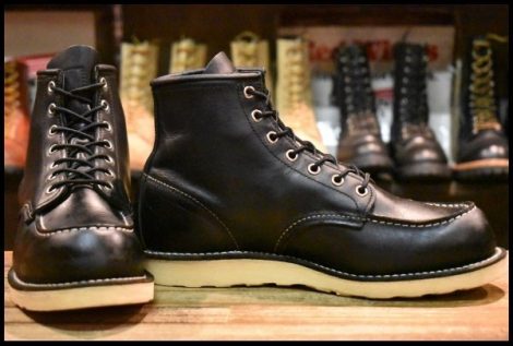【8.5E 良品 11年】レッドウィング 8179 アイリッシュセッター 黒 ブラッククローム モックトゥ レースアップ ブーツ redwing HOPESMORE