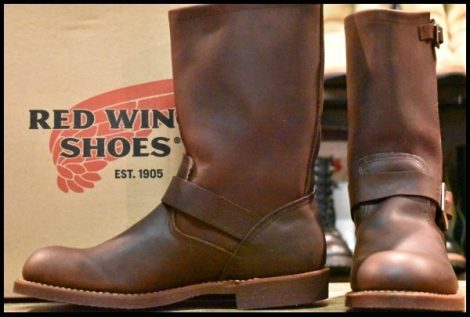 【8.5D 箱付 未使用 11年】レッドウィング 2991 エンジニア 茶 アンバーハーネス ブラウン スチール無し ブーツ redwing HOPESMORE