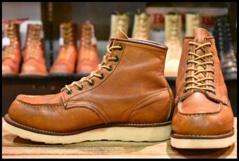 【7E 良品 サイド羽タグ】レッドウィング 875 アイリッシュセッター 茶 オロイジナル モック 編み上げ ブーツ redwing HOPESMORE