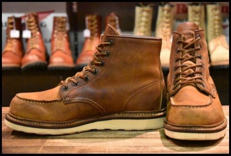 【9D 良品 10年】レッドウィング 1907 アイリッシュセッター 茶 カッパー ラフ＆タフ モックトゥ ブーツ redwing HOPESMORE