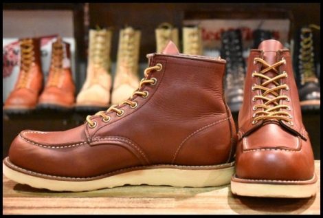 【9.5D 良品 13年】レッドウィング 9106 アイリッシュセッター 赤茶 レッドブラウン モックトゥ 編み上げ 8875 ブーツ redwing HOPESMORE