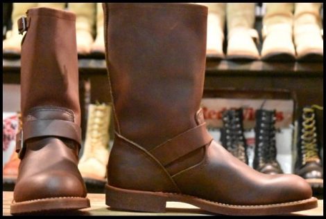 【8.5D 箱付 未使用 11年】レッドウィング 2991 エンジニア 茶 アンバーハーネス ブラウン スチール無し ブーツ redwing HOPESMORE