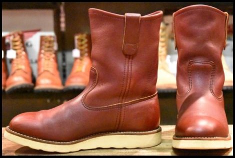 【6.5E 良品 犬タグ 99年】レッドウィング 8866 ペコス 赤茶 オロラセット プルオン ブーツ redwing pecos HOPESMORE