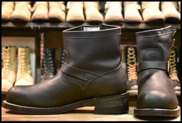 90s【Chippewa】インナーボア ワークブーツ 10 濃茶 白タグ 90s【Chippewa】インナーボア ワークブーツ 10 濃茶 白タグ