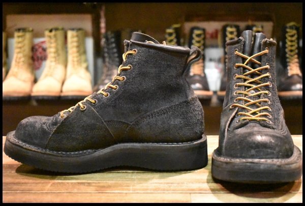 【6.5E 良品】WHITE’S ホワイツ ノースウエストLTT ブラックラフアウト 黒 ビブラム2021ハーフスリップ 編み上げ ブーツ HOPESMORE