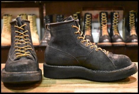 【6.5E 良品】WHITE’S ホワイツ ノースウエストLTT ブラックラフアウト 黒 ビブラム2021ハーフスリップ 編み上げ ブーツ HOPESMORE