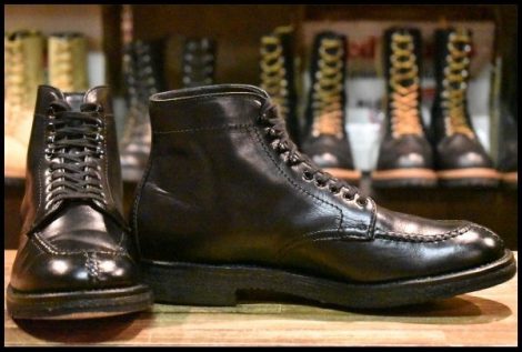 【7.5D 箱付 美品】ALDEN オールデン 45491H タンカーブーツ ブラック 黒 ガムソール 編み上げ レースアップ HOPESMORE