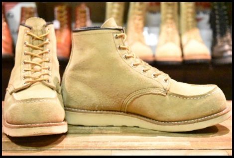 【9.5E 良品 15年】レッドウィング 8173 スエード アイリッシュセッター ホーソーン ラフアウト モックトゥ ブーツ redwing HOPESMORE