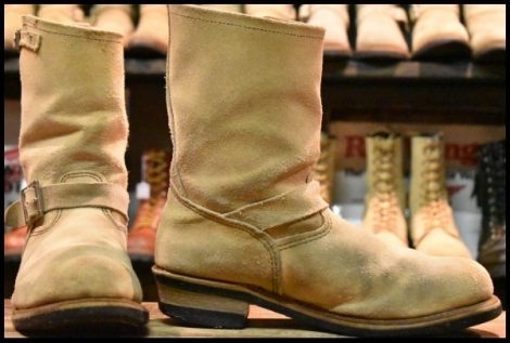 【10D 中古 07年】レッドウィング 8268 スエード エンジニア ホーソーンアビレーンラフアウト スチールトゥ ブーツ redwing HOPESMORE