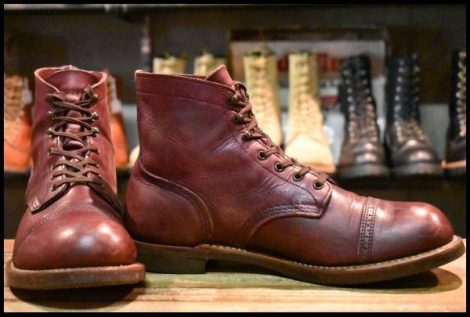 【10D 良品 14年】レッドウィング 8012 アイアンレンジ マンソン バーガンディ セトラー キャップトゥ ブーツ redwing HOPESMORE