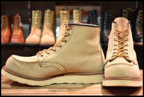 【9D 良品 08年】レッドウィング 8173 スエード アイリッシュセッター ホーソーン ラフアウト モックトゥ ブーツ redwing HOPESMORE
