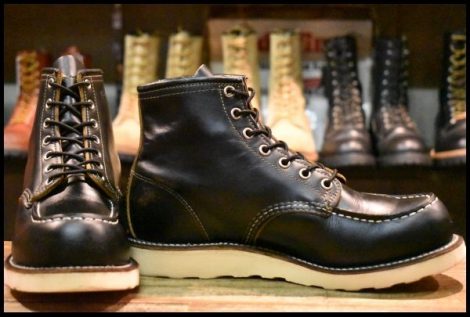 【7.5D 良品 16年】レッドウィング 9874 アイリッシュセッター モックトゥ ブラック クローンダイク 黒 ブーツ redwing HOPESMORE