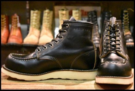 【7.5D 良品 16年】レッドウィング 9874 アイリッシュセッター モックトゥ ブラック クローンダイク 黒 ブーツ redwing HOPESMORE