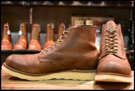【8.5D 良品 09年】レッドウィング 9111 アイリッシュセッター 茶 カッパー ラフ＆タフ プレーントゥ 編み上げ ブーツ redwing HOPESMORE