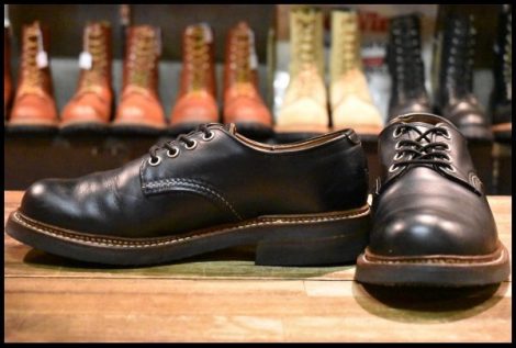 【7D 良品 16年 カスタム】レッドウィング 8002 オックスフォード 黒 ブラッククローム フォアマン 8050 8049 ブーツ redwing HOPESMORE