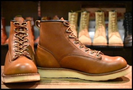【8D 良品 08年】レッドウィング 2904 ラインマン 茶 ブラウン オロイジナル LTT 編み上げ レースアップ ブーツ redwing HOPESMORE