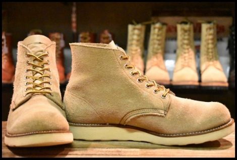 【9.5E 良品 LEGEND 犬タグ 99年】レッドウィング 8167 スエード アイリッシュセッター 茶 ラフアウト ブーツ redwing HOPESMORE