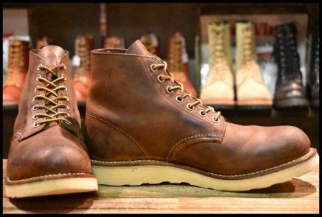 【8.5D 良品 09年】レッドウィング 9111 アイリッシュセッター 茶 カッパー ラフ＆タフ プレーントゥ 編み上げ ブーツ redwing HOPESMORE