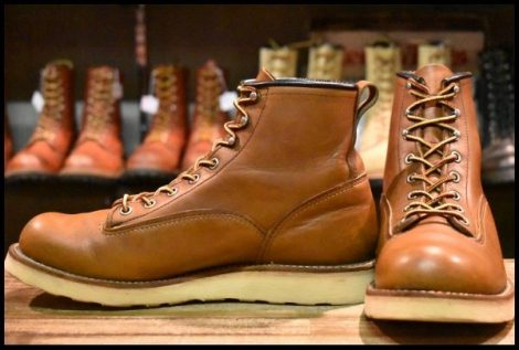 【8D 良品 08年】レッドウィング 2904 ラインマン 茶 ブラウン オロイジナル LTT 編み上げ レースアップ ブーツ redwing HOPESMORE