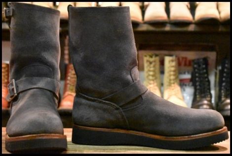 【10D 良品 BEAMS別注 10年 カスタム】レッドウィング 8254 ネイビー スエード エンジニア ビームス ブーツ redwing HOPESMORE