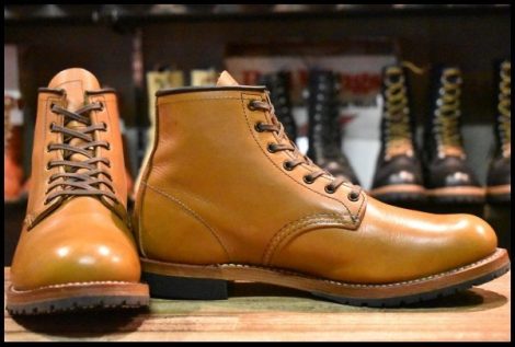 【7D 美品 15年】レッドウィング 9013 ベックマン チェスナット フェザーストーン 茶 プレーントゥ redwing HOPESMORE