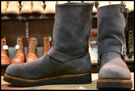 【10D 良品 BEAMS別注 10年 カスタム】レッドウィング 8254 ネイビー スエード エンジニア ビームス ブーツ redwing HOPESMORE