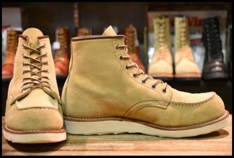 【8.5D 良品 22年】レッドウィング 8833 スエード アイリッシュセッター ホーソーン ラフアウト モック ブーツ redwing HOPESMORE