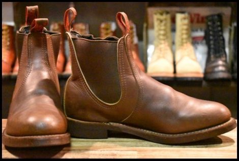 【7.5E 良品 07年】レッドウィング 8192 チェルシー サイドゴア 茶 ブラウン ベルバブーマー ブーツ redwing HOPESMORE