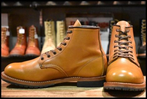 【7D 美品 15年】レッドウィング 9013 ベックマン チェスナット フェザーストーン 茶 プレーントゥ redwing HOPESMORE